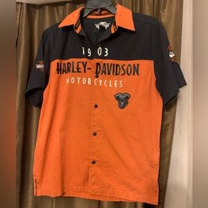 🔥Harley Davidson button down